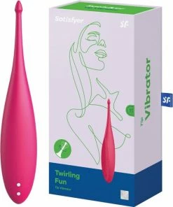 Uitgang ? Satisfyer Pinpoint Vibrator TWIRLING FUN - Rood ❤️