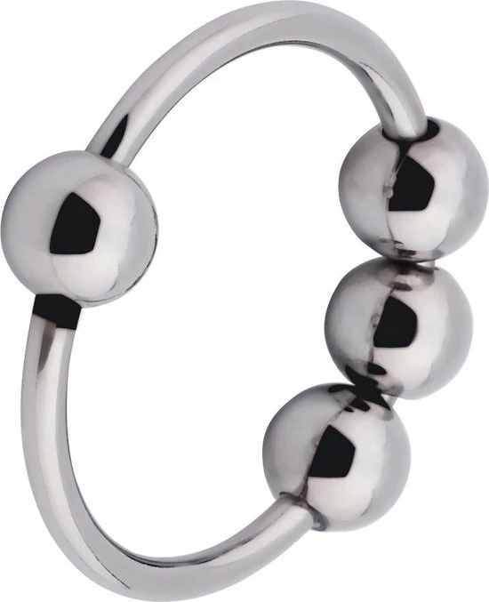 Gloednieuw ? Banoch - Glansring 4/balls - Eikelring 28 Mm - Metaal Cockring ? 6 Gloednieuw ? Banoch - Glansring 4/balls - Eikelring 28 Mm - Metaal Cockring ? - Afbeelding 6