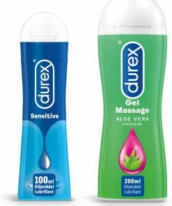 Groothandel ? Durex - 300ml Glijmiddel - Play Sensitive 1x100ml - Play Massage 2/1 Aloe 1x200ml - Voordeelverpakking ?
