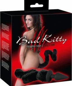 Kopen ? Bad Kitty Siliconen Plug Met Pluche Staart Stout En Schattig 11 Cm - Zwart ? -Zyba Shop 550x683 2