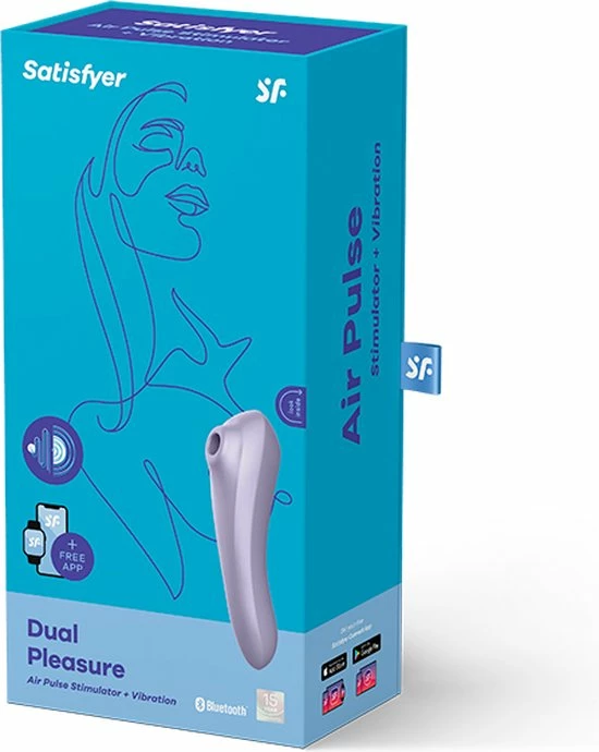 Hete verkoop ? Satisfyer - Dual Pleasure Air Pulse Vibrator Mauve ? 9 Hete verkoop ? Satisfyer - Dual Pleasure Air Pulse Vibrator Mauve ? - Afbeelding 9
