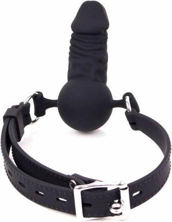Uitgang ? EasyToys Online Only EasyToys Siliconen Gag Met Realistische Penis - Vergrendelbare Gesp - Met Penis - Zwart ? 6 Uitgang ? EasyToys Online Only EasyToys Siliconen Gag Met Realistische Penis - Vergrendelbare Gesp - Met Penis - Zwart ? - Afbeelding 6