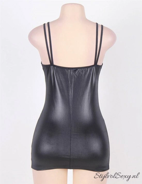 Beste Verkoop ? Merkloos Sexy Kort Wetlook Jurkje Met Twee Ritsen | Maat 40/42 | Zwart | Sexy Clubwear Jurkje ? 6 Beste Verkoop ? Merkloos Sexy Kort Wetlook Jurkje Met Twee Ritsen | Maat 40/42 | Zwart | Sexy Clubwear Jurkje ? - Afbeelding 6