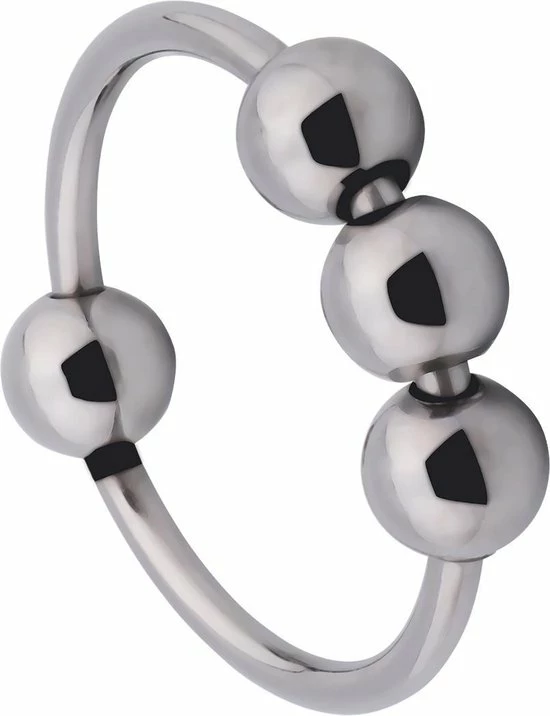 Gloednieuw ? Banoch - Glansring 4/balls - Eikelring 28 Mm - Metaal Cockring ? 5 Gloednieuw ? Banoch - Glansring 4/balls - Eikelring 28 Mm - Metaal Cockring ? - Afbeelding 5