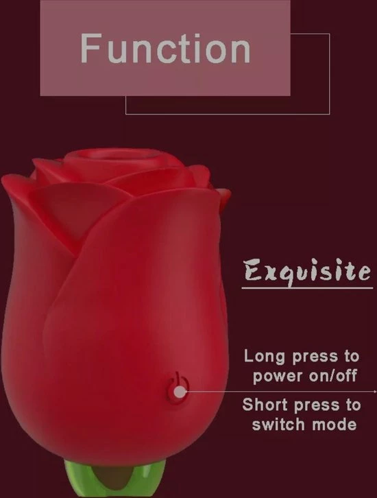 Goedkoop ? Qarano Red Rose Pleasurer - Zuigt - Suction - Vibrerend - Vibrators Voor Vrouwen - Tong - 6 Standen - Clitoris Stimulator - Elektrische Vibrator - Seksspeeltje - G-Spot Booster- Massager - Intense Orgasme ? 10 Goedkoop ? Qarano Red Rose Pleasurer - Zuigt - Suction - Vibrerend - Vibrators Voor Vrouwen - Tong - 6 Standen - Clitoris Stimulator - Elektrische Vibrator - Seksspeeltje - G-Spot Booster- Massager - Intense Orgasme ? - Afbeelding 10