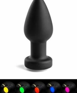 Goedkoopste ? Lang Loys Grote Vibrerende Buttplug Met Remote Control En Gekleurde LED Verlichting ? -Zyba Shop 550x731 3