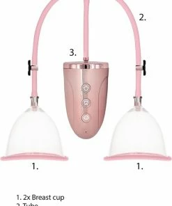 Nieuw ? Shots - Pumped Automatic Rechargeable Breast Pump Set - Medium - Pink ? -Zyba Shop 550x740 2