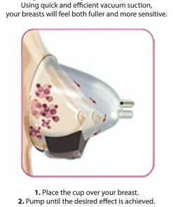 Nieuw ? Shots - Pumped Automatic Rechargeable Breast Pump Set - Medium - Pink ? -Zyba Shop 550x760