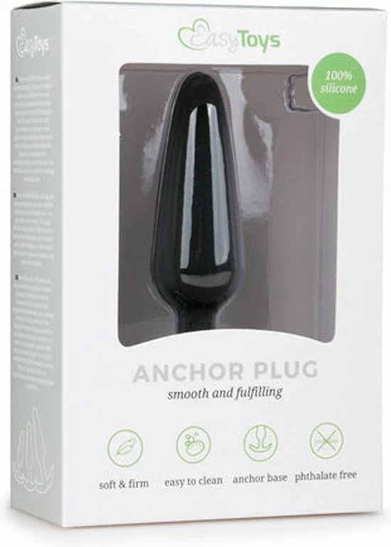 Nieuw ⭐ EasyToys Zwarte Medium Buttplug Met Handvat ? 9 Nieuw ⭐ EasyToys Zwarte Medium Buttplug Met Handvat ? - Afbeelding 9