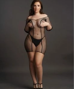 Promo ? Le D?sir Le Desir Duo Netmouwen Mini Jurk One Size Plus Size ? 17 Promo ? Le D?sir Le Desir Duo Netmouwen Mini Jurk One Size Plus Size ? -Zyba Shop 550x781 17