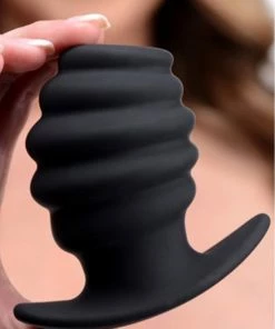 Flash-uitverkoop ? Merkloos Hive Ass Tunnel 4" Silicone Ribbed Hollow Anal Plug - Large ⌛ -Zyba Shop 550x781