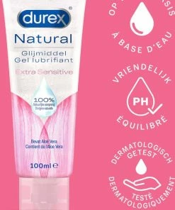 Uitgang ? Durex Glijmiddel Natural - Extra Sensitive - 100% Natuurlijk - Waterbasis - 100 Ml ? -Zyba Shop 550x782 1