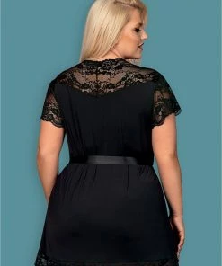 Nieuw ⭐ Obsessive Kimono & String - Erotische Kimono - Maat L/XL - Zwart ? -Zyba Shop 550x787 3