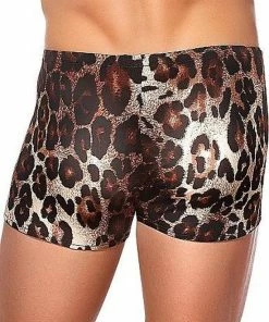 Uitgang ? Merkloos Male Power Leopard Lace Lingerie Voor Mannen Pouch Short S - Bruin ? -Zyba Shop 550x793 2