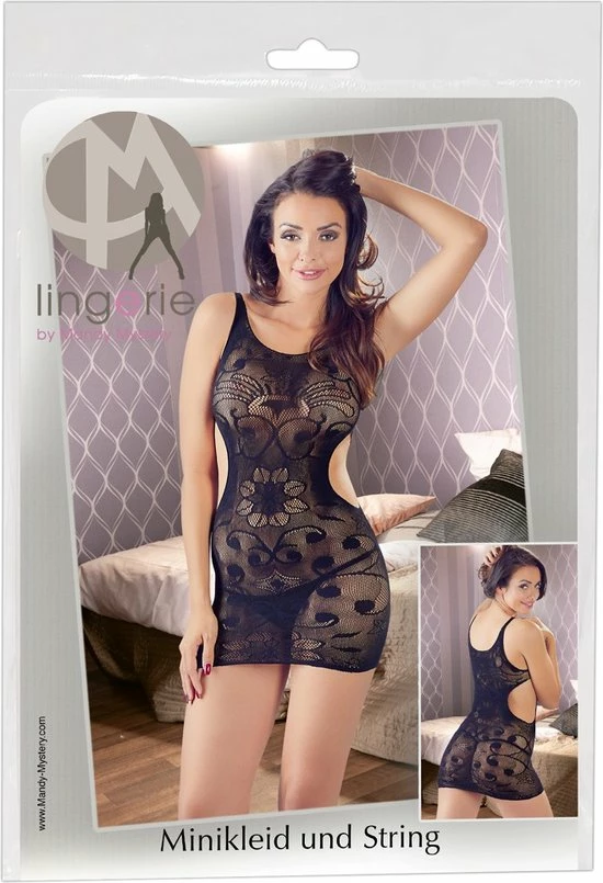 Korting ? Mandy Mystery Lingerie Kanten Mini Jurk Met Uitsparingen Aan Zijden Licht Transparant En Verleidelijk Maat One Size Zwart ? 6 Korting ? Mandy Mystery Lingerie Kanten Mini Jurk Met Uitsparingen Aan Zijden Licht Transparant En Verleidelijk Maat One Size Zwart ? - Afbeelding 6