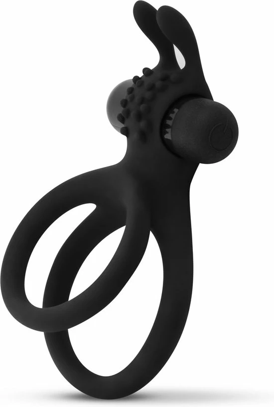 Promo ⌛ Easytoys Men Only Share Ring - Dubbele Vibrerende Cockring Met Rabbit Oortjes ✔️ 1 Promo ⌛ Easytoys Men Only Share Ring - Dubbele Vibrerende Cockring Met Rabbit Oortjes ✔️