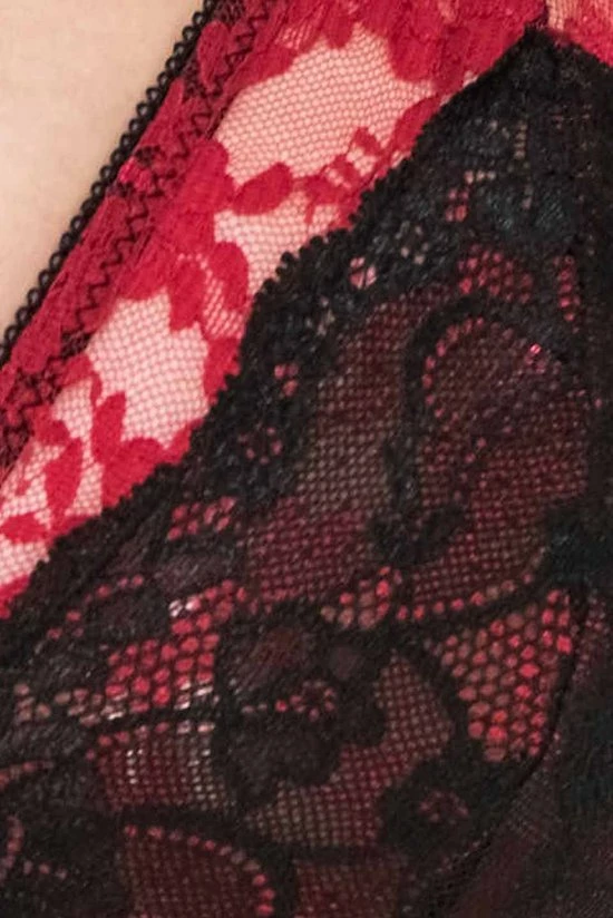 Goedkoopste ? Christine Le Duc - 3pcs Triangle Set Bobbi - Maat S - Zwart/rood ? 3 Goedkoopste ? Christine Le Duc - 3pcs Triangle Set Bobbi - Maat S - Zwart/rood ? - Afbeelding 3