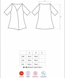 Nieuw ⭐ Obsessive Kimono & String - Erotische Kimono - Maat L/XL - Zwart ? -Zyba Shop 550x826 3